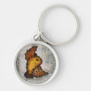 Porte-clés Peinture d'oiseaux à la Frida Kahlo Monet