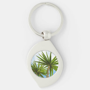 Porte-clés Peinture Effet Photo de Feuilles de Palmier Yucca 