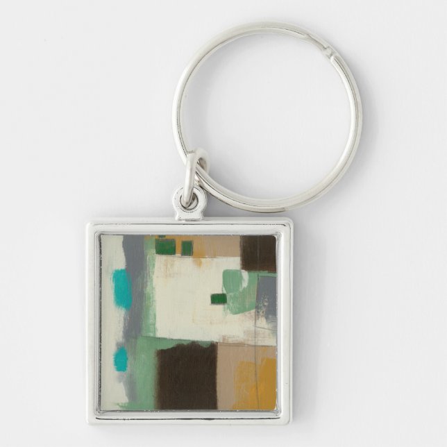 Porte-clés Peinture expressionniste avec pointes de brosse lo (Devant)