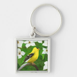 Porte-clés Peinture Goldfinch - Cute Original Chien Art