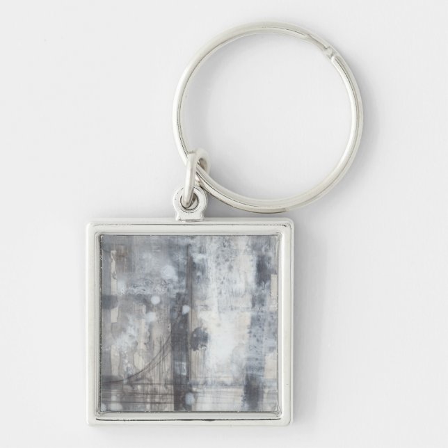 Porte-clés Peinture gris contemporaine (Devant)