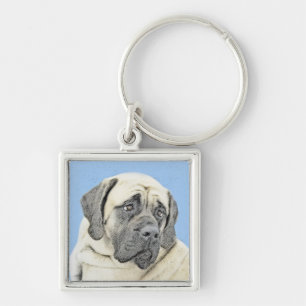Porte-clés Peinture Mastiff (Fawn) anglaise - Art Chien origi