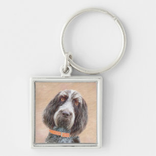 Porte-clés Peinture Spinone Italiano - Belle Art Original Chi