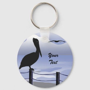 Porte-clés Pelican Ocean Shoreline Custom Keychain