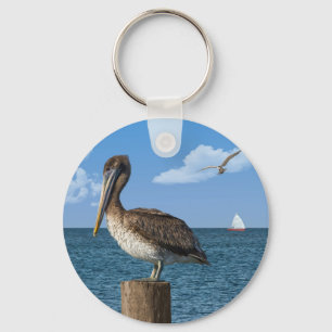Porte-clés Pelican sur un Porte - clé de poste