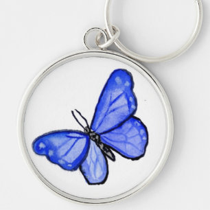 Porte-clés Pendentif de papillon bleu Porte - clés
