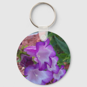 Porte-clés Pendentif de phénix violet et blanc