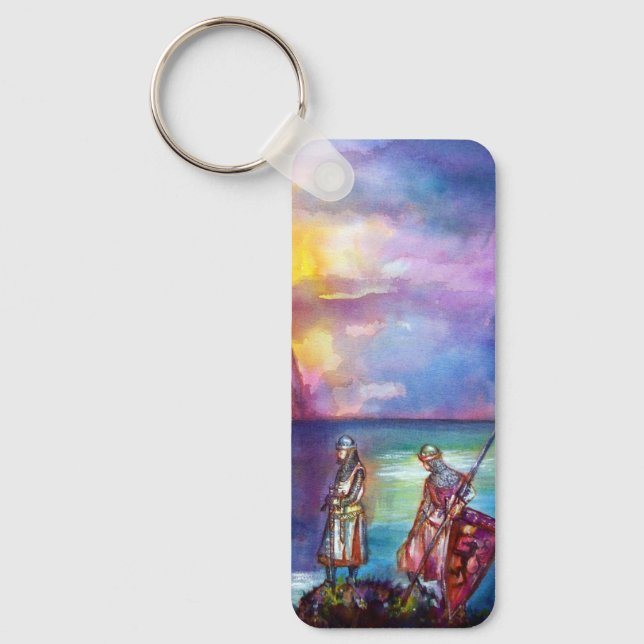 Porte-clés PENDRAGON Chevaliers médiévaux, Coucher de soleil  (Recto)