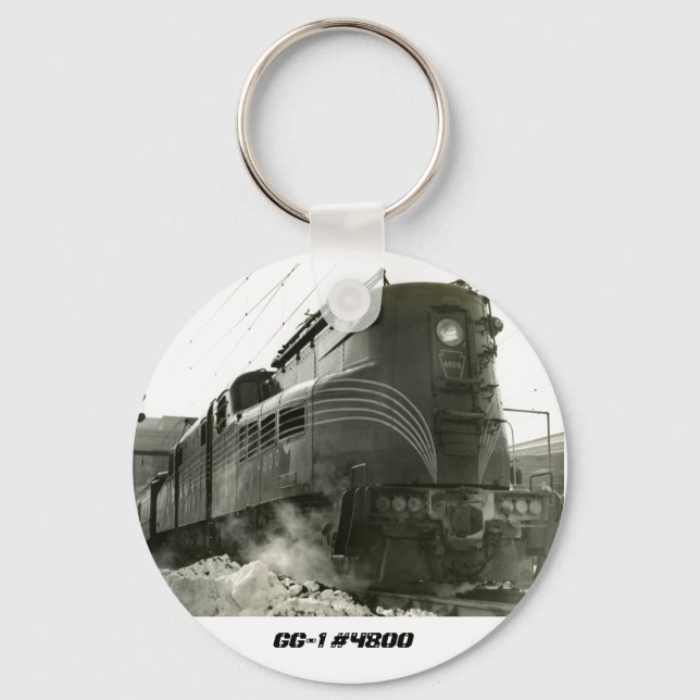 Porte-clés Pennsylvania Railroad Locomotive GG-1 #4800 (Recto)