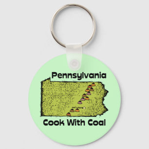 Porte-clés Pennsylvanie PA États-Unis Motto ~ Cuire avec du c