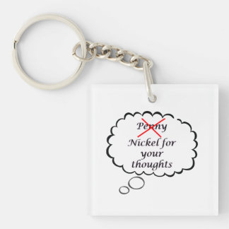 Porte-clés Penny/Nickel Thought Acrylic Keychain