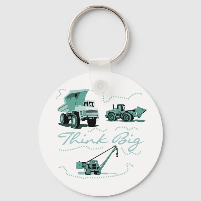 Porte-clés Pensez aux grands T-shirts et cadeaux de construct (Recto)