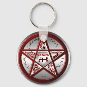 Porte-clés pentacle de salomon