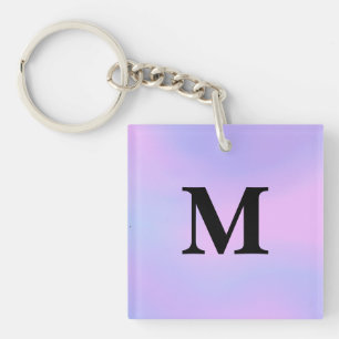 Porte-clés Pente unicorne violette Porte - clé de nom personn
