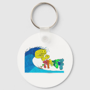 Porte-clés percentum surfing