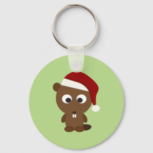 Porte-clés Père Noël Beaver