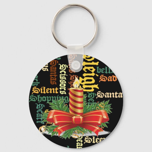 Porte-clés Père Noël Bonne journée et une meilleure nuit.jpg (Recto)