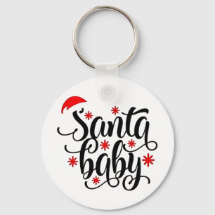 Porte-clés Père Noël Grossesse bébé Faire-part Noël Père Noël
