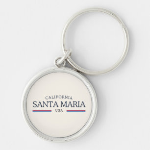 Porte-clés Père Noël Maria California Heritage - Crème classi