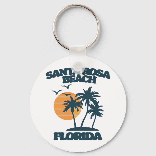 Porte-clés Père Noël Rosa Beach Floride (Recto)