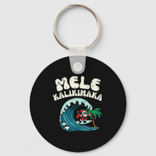Porte-clés Père Noël Surf Noël Santa Mele Kalikimaka Xmas Hom