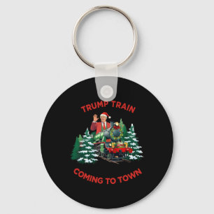 Porte-clés Père Noël Trump 2024 Xmas Trump Train C