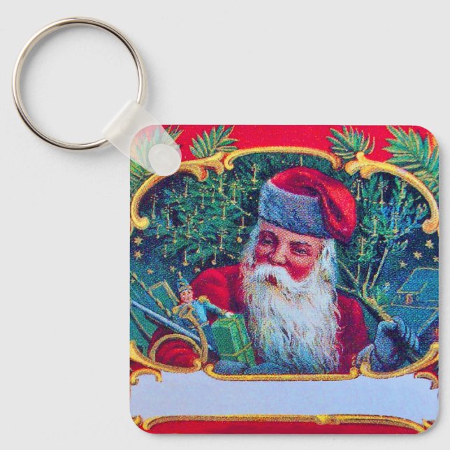 PORTE-CLÉS PÈRE NOËL VINTAGE (Recto)