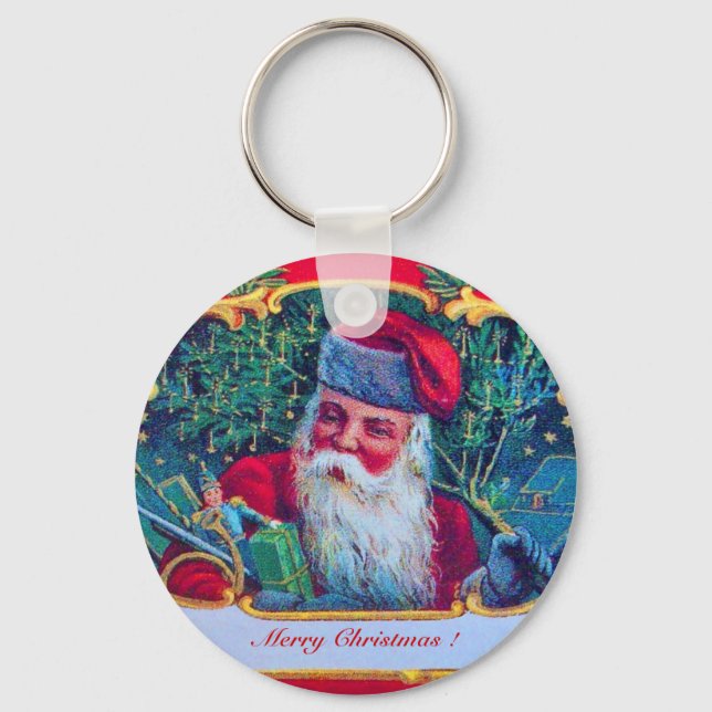 PORTE-CLÉS PÈRE NOËL VINTAGE (Recto)