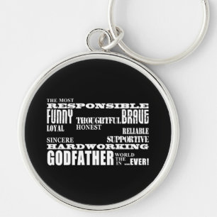Porte-clés Pères-Godfathers Anniversaires et Noël : Qualit