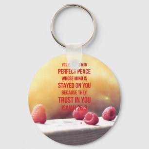Porte-clés Perfect Peace Isaiah 26:3