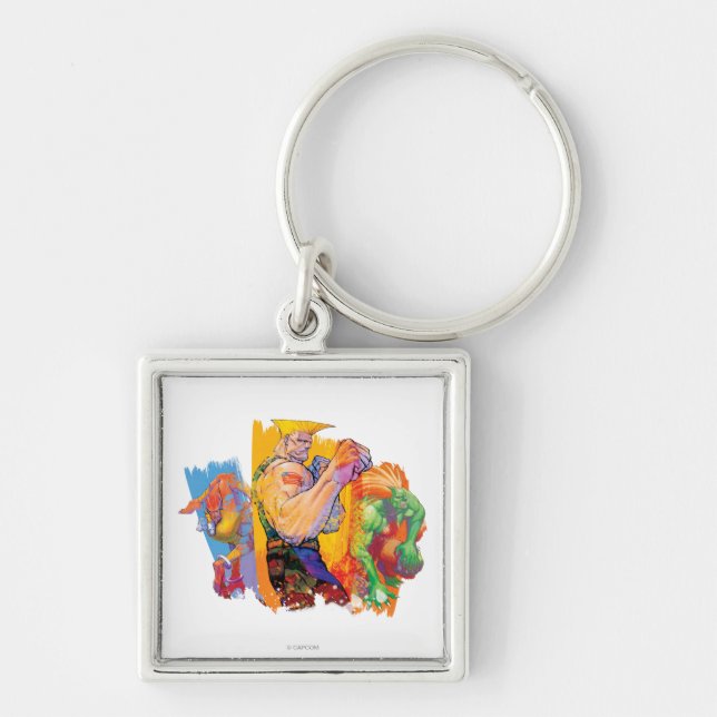 Porte-clés Perfidie, Blanka et Dhalsim (Devant)