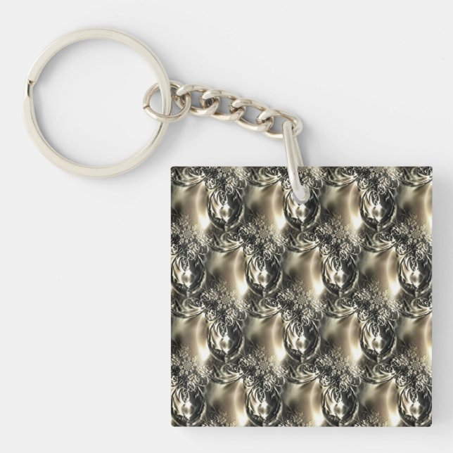 Porte-clés Perles dorées (Devant)