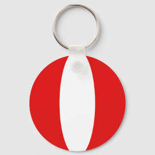 Porte-clés Pérou Porte - clé du drapeau Fisheye