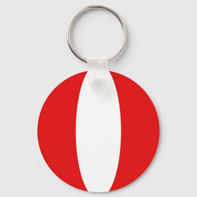 Porte-clés Pérou Porte - clé du drapeau Fisheye (Recto)