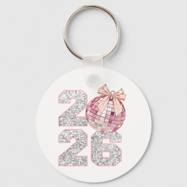 Porte-clés Personalised Keychain-Happy New Year 2026 (Recto)