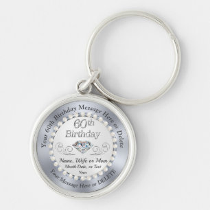 Porte-clés Personalized, 60th Birthday Presents for Wife