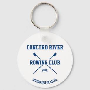 Porte-clés Personalized Crew Rowing Logo Oars Team Name Year