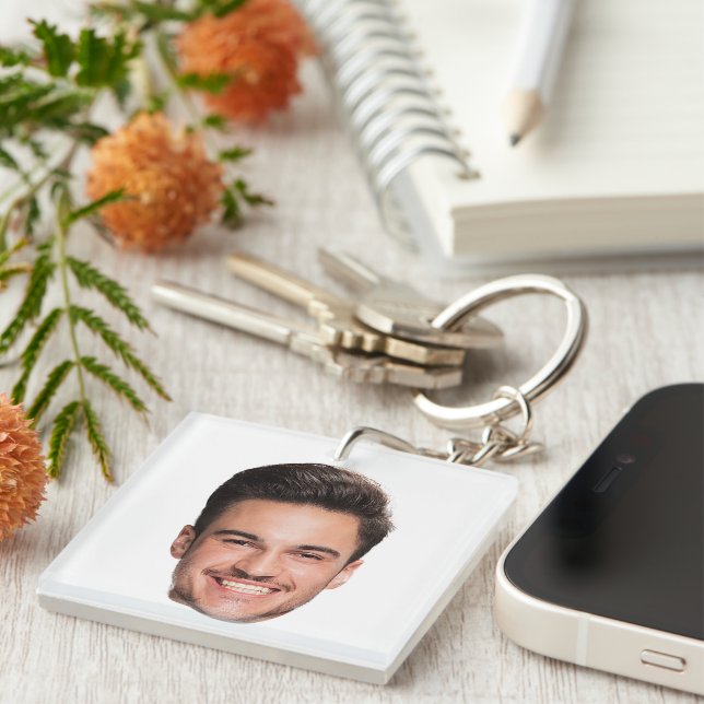 Porte-clés Personalized Custom Face (Devant Droit)