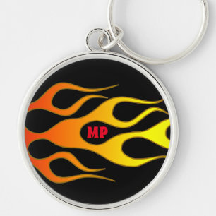 Porte-clés Personalized Fire Flame Keychain