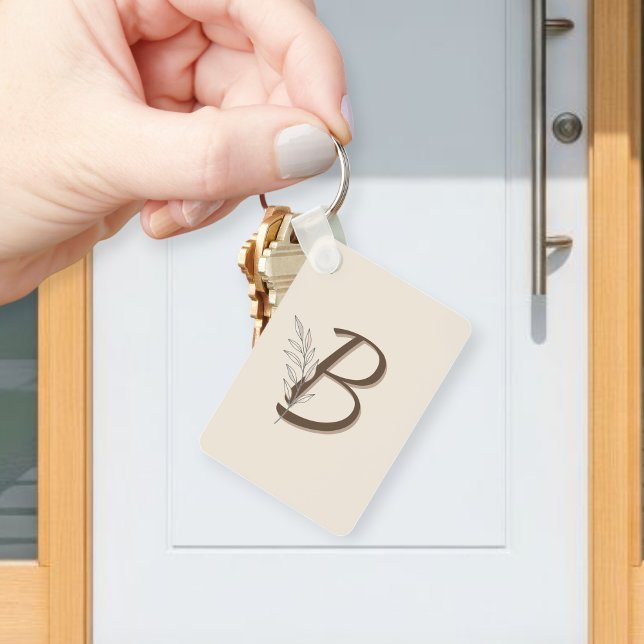 Porte-clés Personalized Initial Branch Keychain | Custom Key  (Créateur téléchargé)