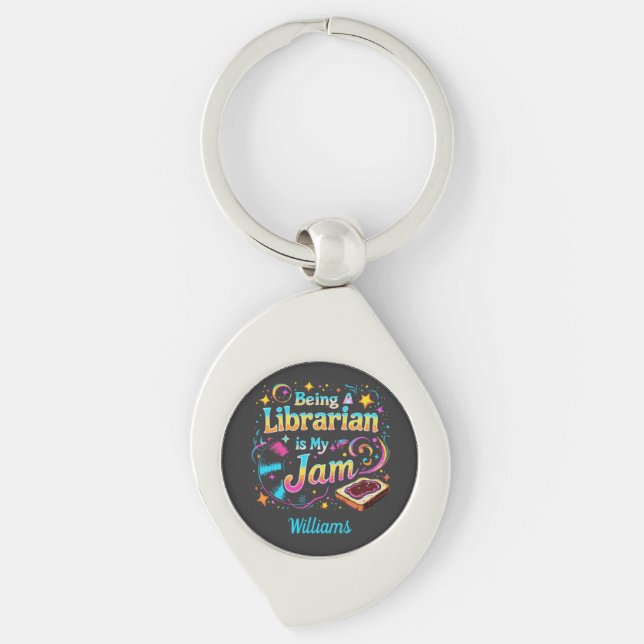 Porte-clés Personalized Librarian Gift (Devant)