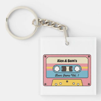 Porte-clés Personalized Love Jams Cassette Tape – Custom Name