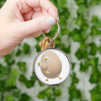 Porte-clés Personnage d'œuf original RG & RA Design mignon