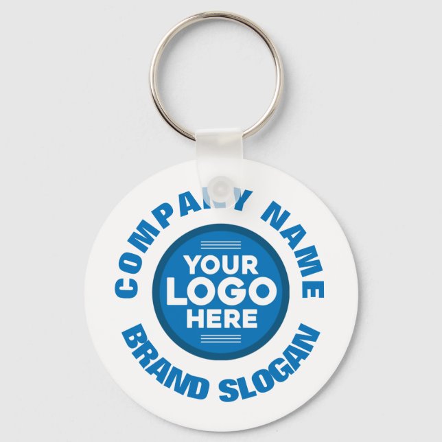 Porte-clés Personnalisable avec nom de société et logo (Recto)