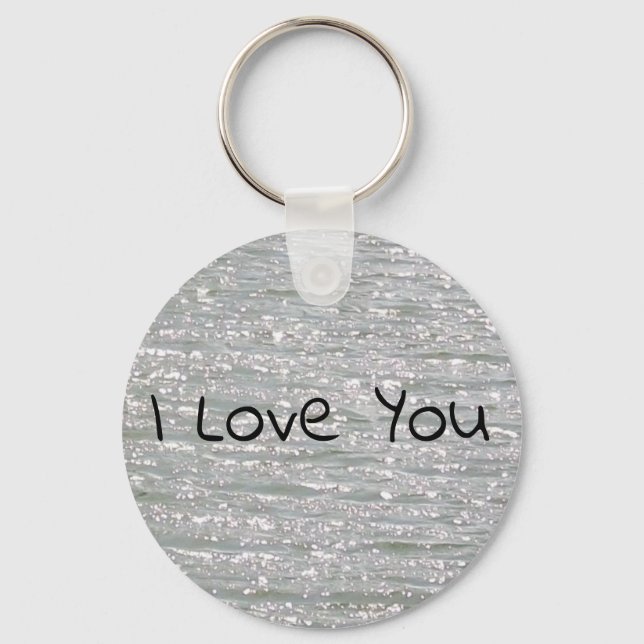 Porte-clés Personnalisable I Love You Porte - clé (Recto)