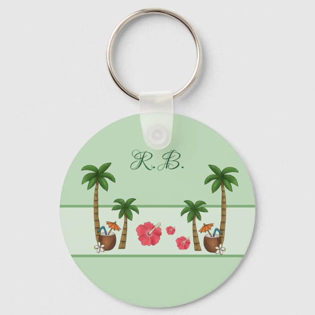 Porte-clés Personnalisation d'Hawaï (Recto)