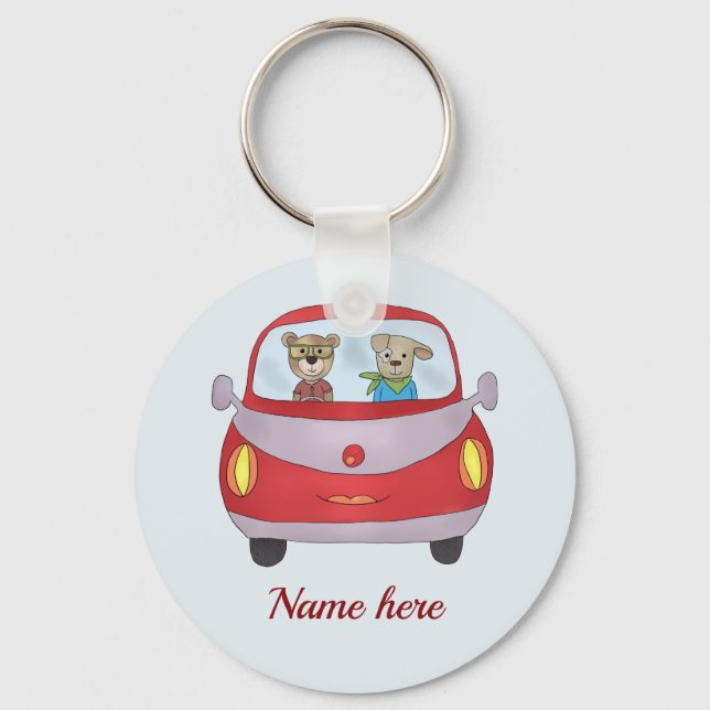 Porte-clés Personnalisation en route (Recto)