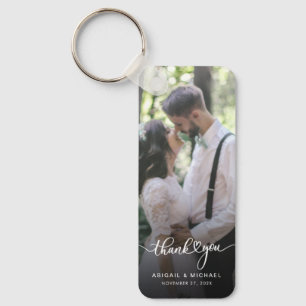 Porte-clés Personnalisé 2 Photos Mariage Merci