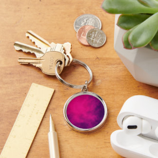 Porte-clés personnalisé avec dégradé magenta