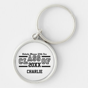 Porte-clés personnalisé avec l'année et le nom de